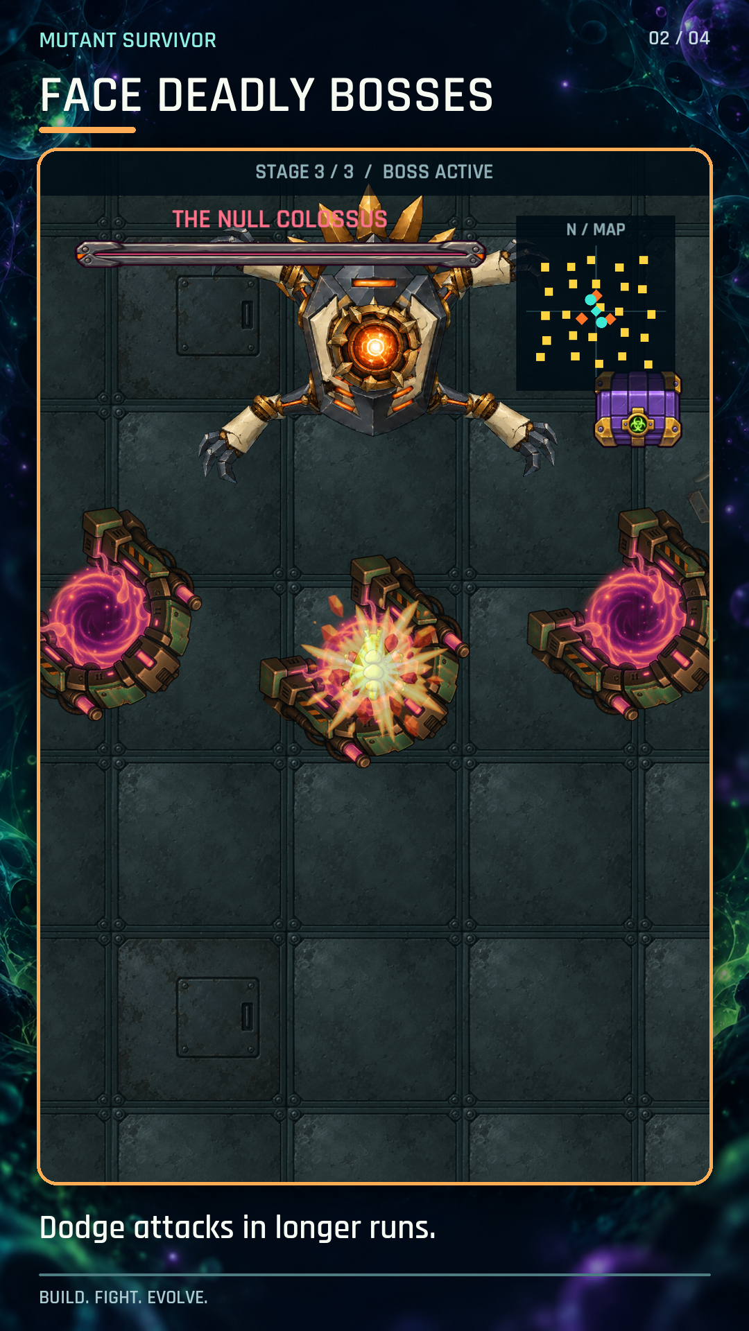 Facing the Null Colossus boss
