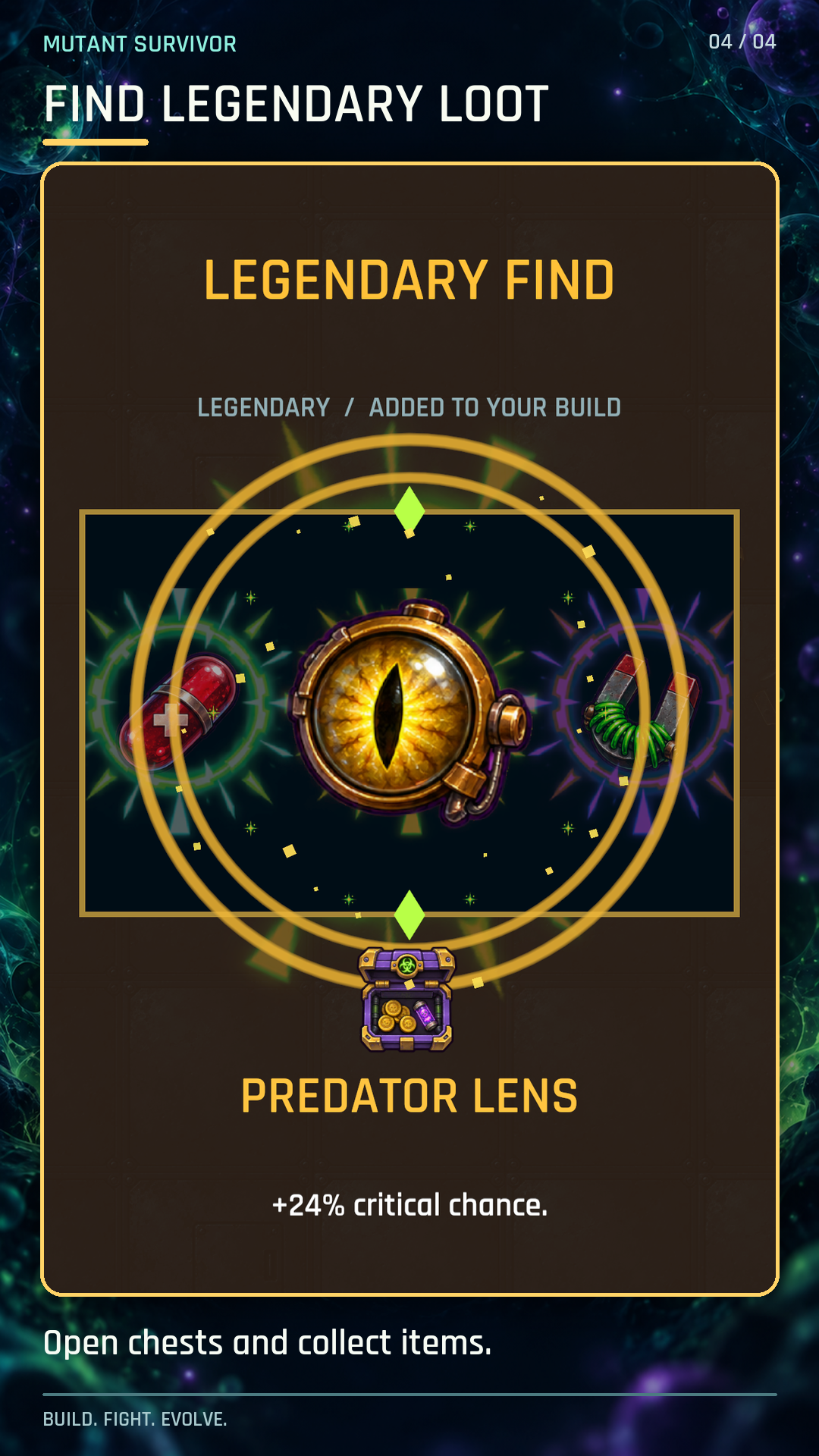 Receiving legendary loot